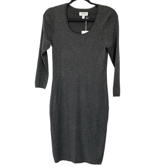 Hudson North Sweater Dress Womens Small Grey Stretch Soft Fall Sustainable - Picture 1 of 8